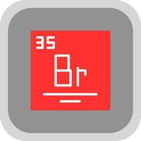 Bromine Vector Icon Design