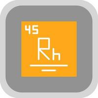 Rhodium Vector Icon Design