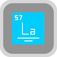 Lanthanum Vector Icon Design