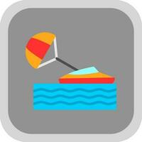 Parasailing Vector Icon Design