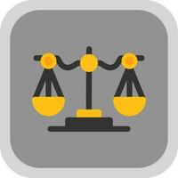 diseño de icono de vector de escala de justicia