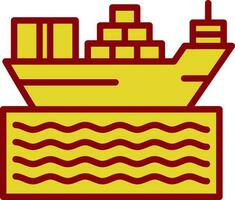 Ship Vector Icon Design