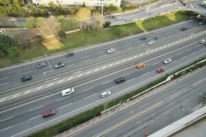 Turkey istanbul 12 january 2023, traffic in a high away in istanbul photo