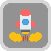 Rocket launch Vector Icon Design