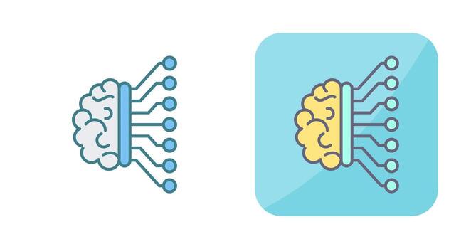 Machine Learning Vector Icon