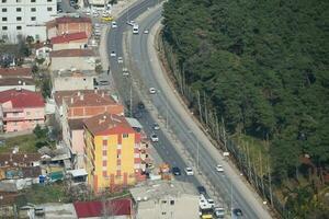 Turkey istanbul 12 january 2023, traffic in a high away in istanbul photo