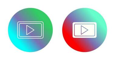 Unique Video Communication Vector Icon