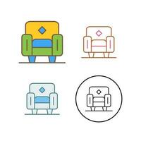 Armchair Vector Icon