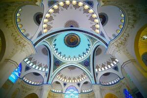 Turkey istanbul 12 january 2023. domes of Camlica Mosque photo