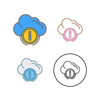 icono de vector de computación en la nube