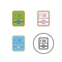 Fire Button Vector Icon