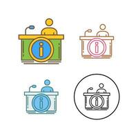 Information Desk Vector Icon