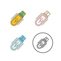 Usb Drive Vector Icon