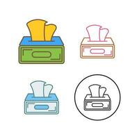 Tissue Box Vector Icon