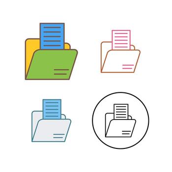 icono de vector de carpeta