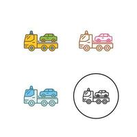 Tow Truck Vector Icon