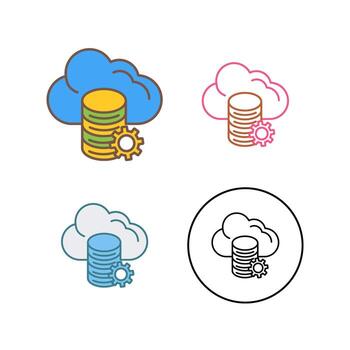 Cloud Data Vector Icon
