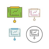 Line Graph Vector Icon