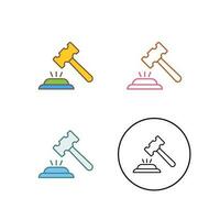 Gavel Vector Icon