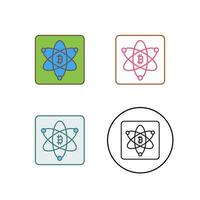 Bitcoin Science Vector Icon