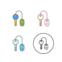 Room key Vector Icon