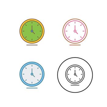 icono de vector de reloj