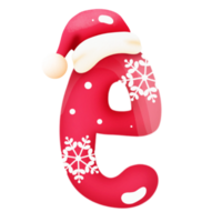 Xmas alphabet e png