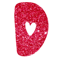 glitter alfabet d png