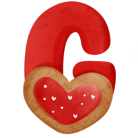 San Valentino alfabeto g png