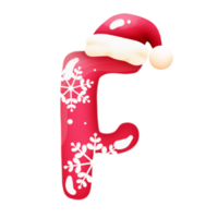 Navidad alfabeto F png