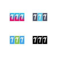 Triple Sevens Vector Icon