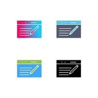 Unique Blogging Service Vector Icon
