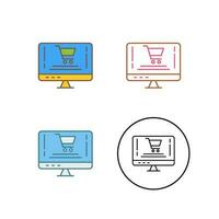 Online Shopping Vector Icon