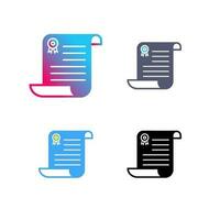 Unique Diploma Vector Icon