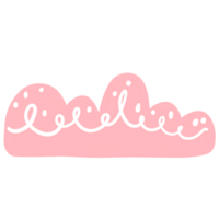 carino nube acquerello png