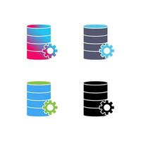 Unique Database Management Vector Icon