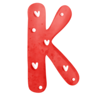 Valentin alphabet k png