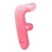 diamond valentine alphabet F png