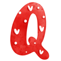 enamorado alfabeto q png