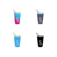 Iced Coffee Vector Icon