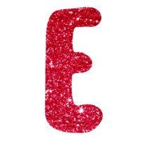 glitter alphabet E png