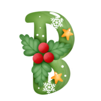 Xmas alphabet b png