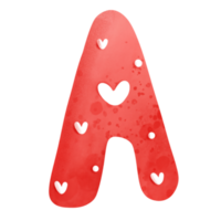 Valentine alphabet A png