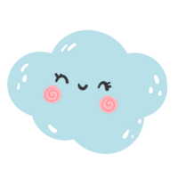 cute cloud watercolor png