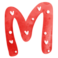 Valentinstag Alphabet m png