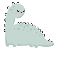 cute dinosaur watercolor png