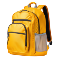 School backpack isolated Illustration AI Generative png