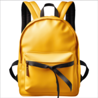 School backpack isolated Illustration AI Generative png