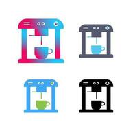 Unique Coffee Machine Vector Icon