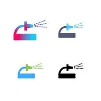 Unique Spraying Water Vector Icon